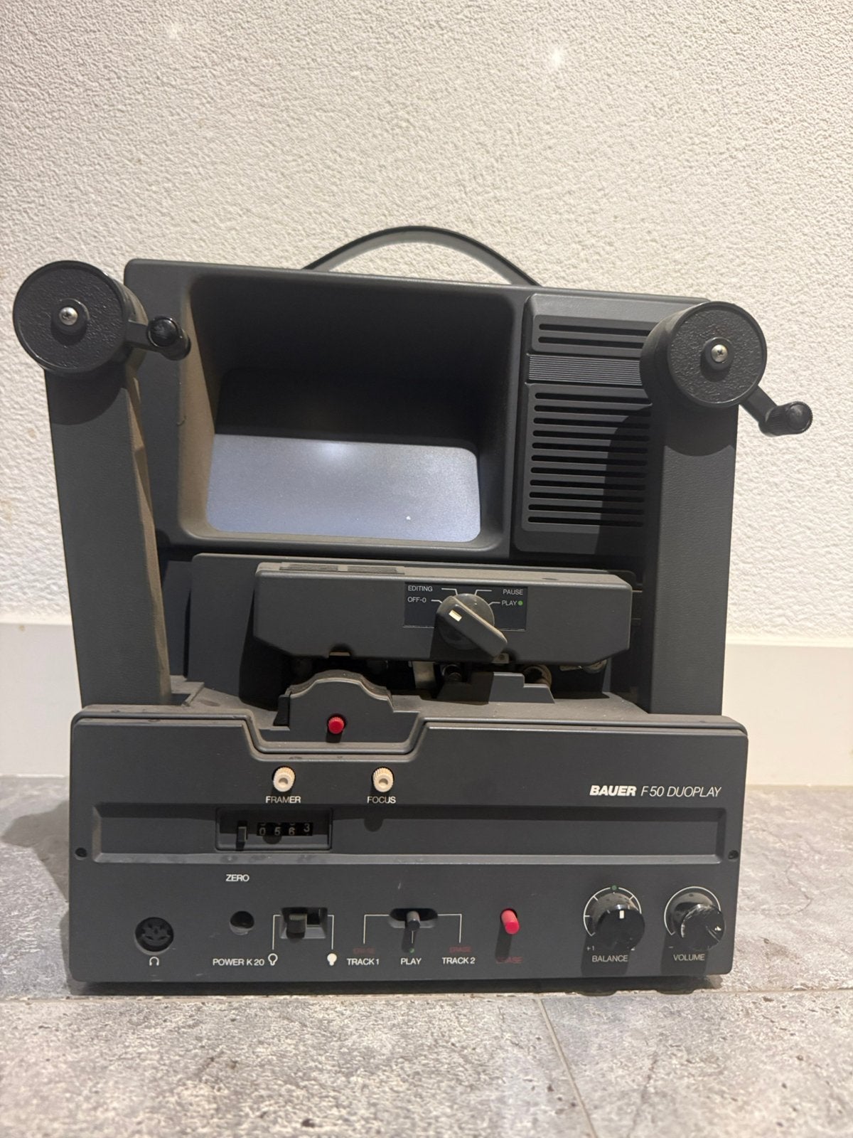 Bauer F50 Duoplay Super 8 filmviewer montagetafel 8mm, Ophalen, 1960 tot 1980, Projector