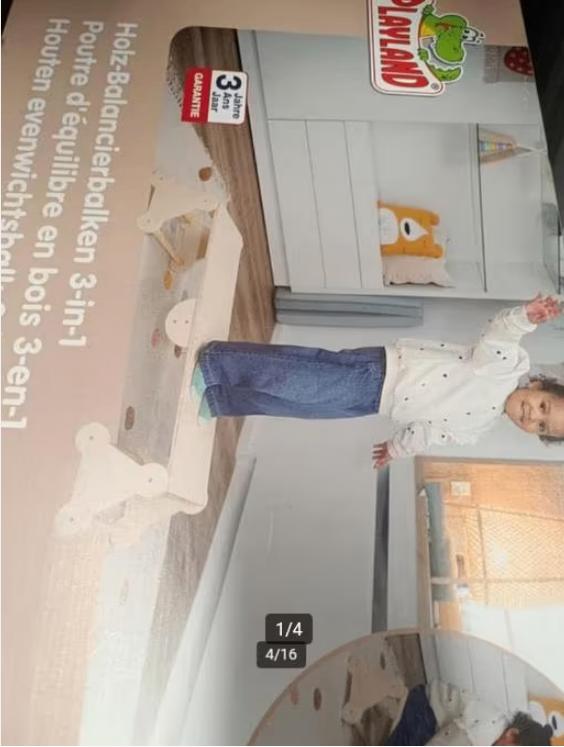 Evenwichtsbalk, glijbaan, balanceerplank 2 driehoeken nieuw, Nieuw, Ophalen of Verzenden
