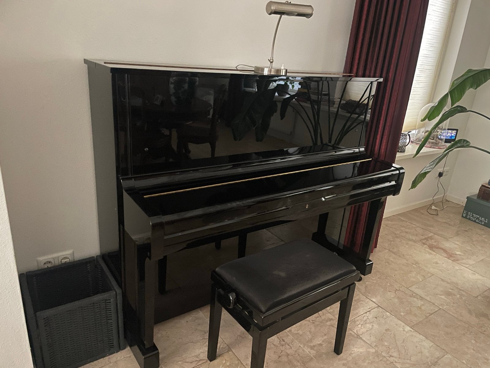 Yamaha Piano U1 A, Muziek en Instrumenten, Ophalen, Zwart, Zo goed als nieuw, Piano