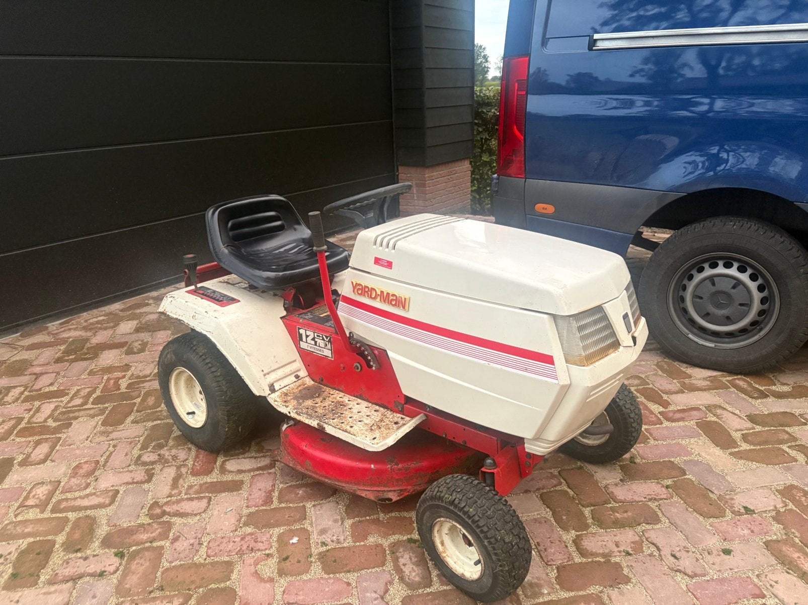 Zitmaaier yardman, Tuin en Terras, Ophalen, Gebruikt, Elektrische starter, Minder dan 90 cm