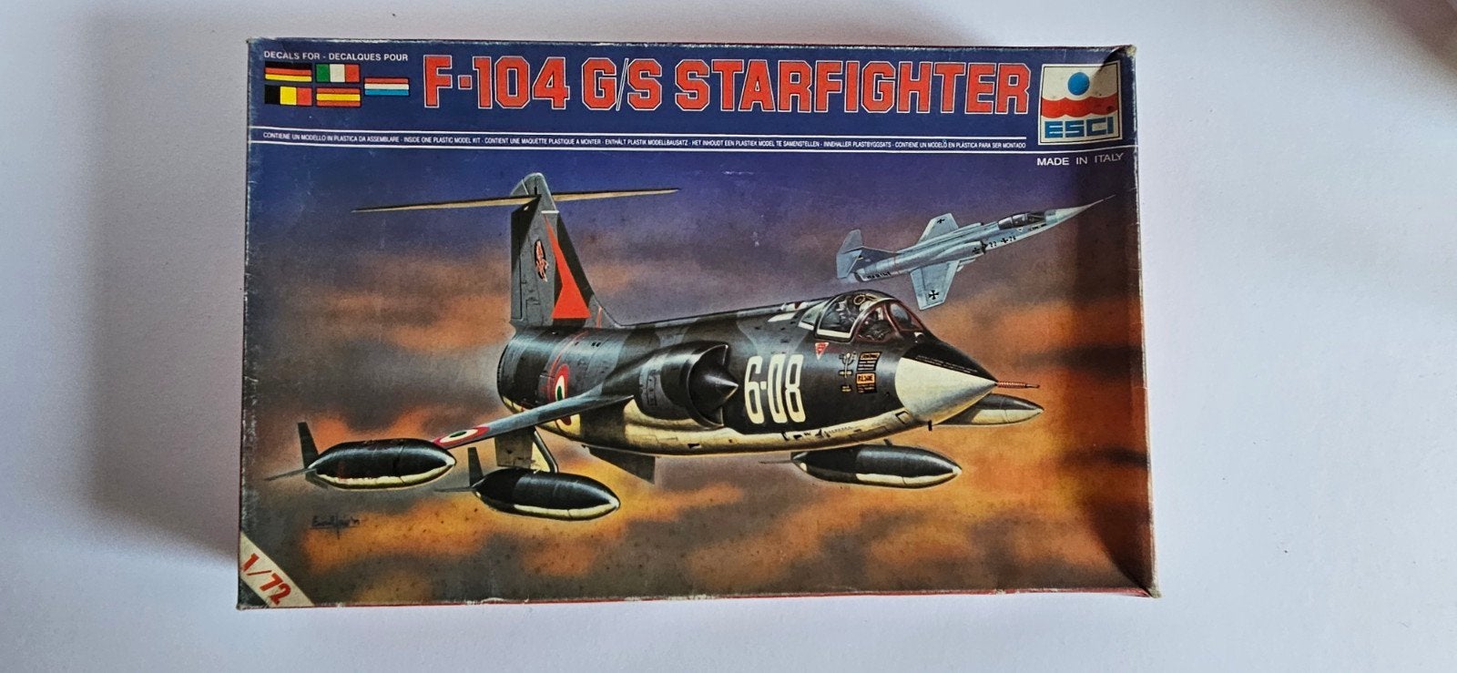 ESCI 1/72 F-104 G/S Starfighter (1981) + Volkel KLu, Ophalen of Verzenden, Nieuw, 1:72 tot 1:144, Overige merken