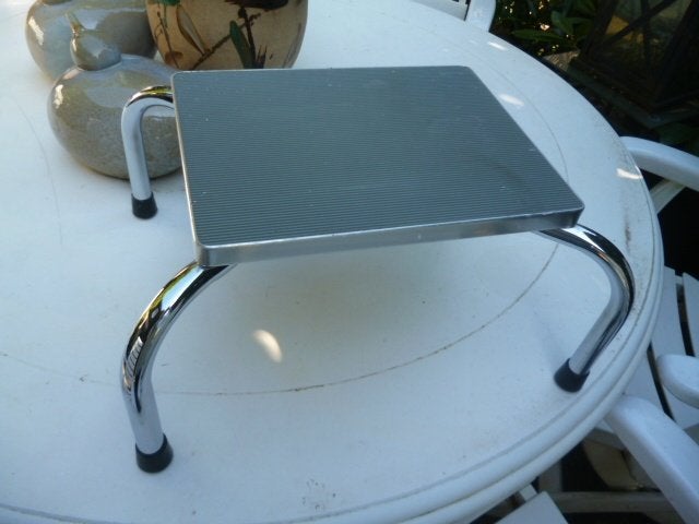 RVS apothekers opstap 45x35x21 cm zgan, Ophalen of Verzenden, Zo goed als nieuw