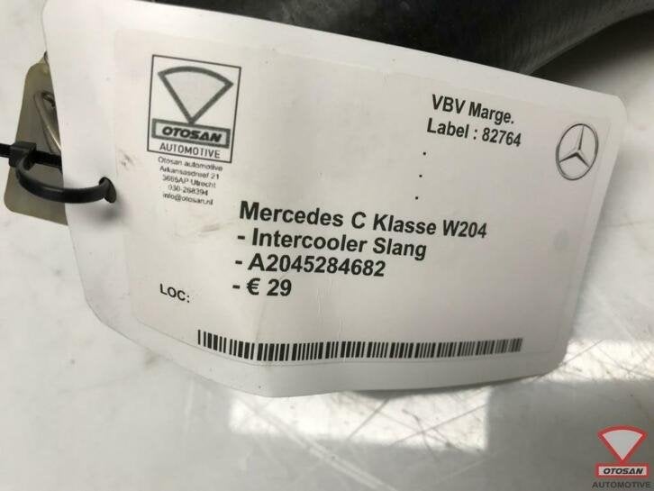 mercedes c klasse w204 intercooler slang a2045284682, Auto-onderdelen, Gebruikt, Mercedes-Benz AG, Mercedes-Benz, Ophalen of Verzenden