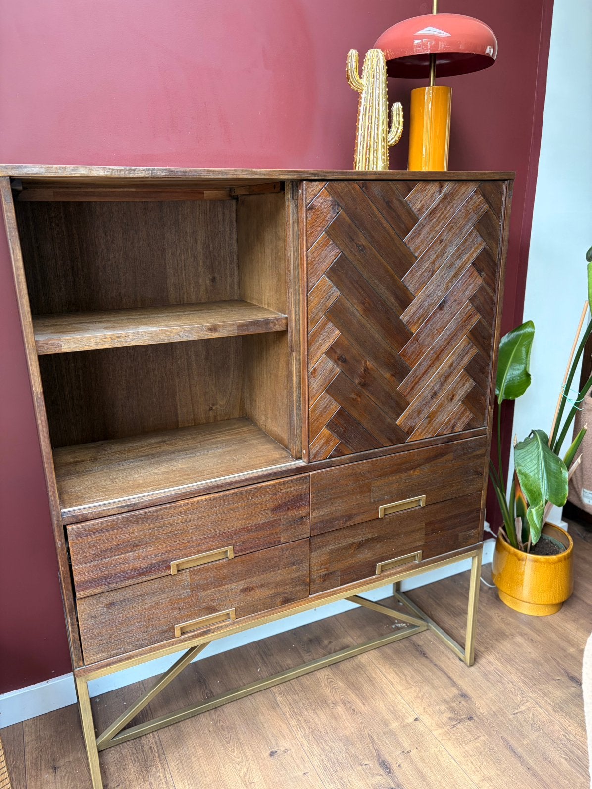 Dutchbone kast, Huis en Inrichting, Kasten | Dressoirs, Ophalen, 50 tot 100 cm, Zo goed als nieuw, 25 tot 50 cm