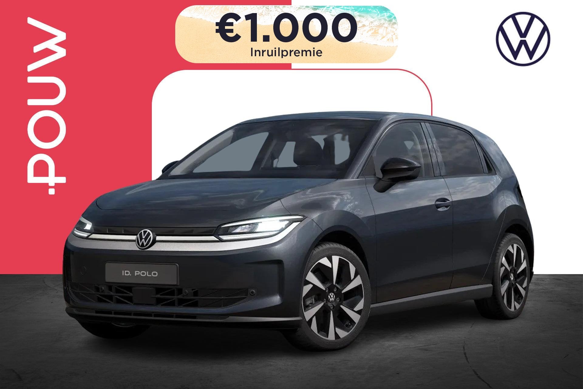 Volkswagen ID. Polo Life First Edition 211pk 52 kWh | LMV 18, 12 maanden, Stof, 453 km, Zwart