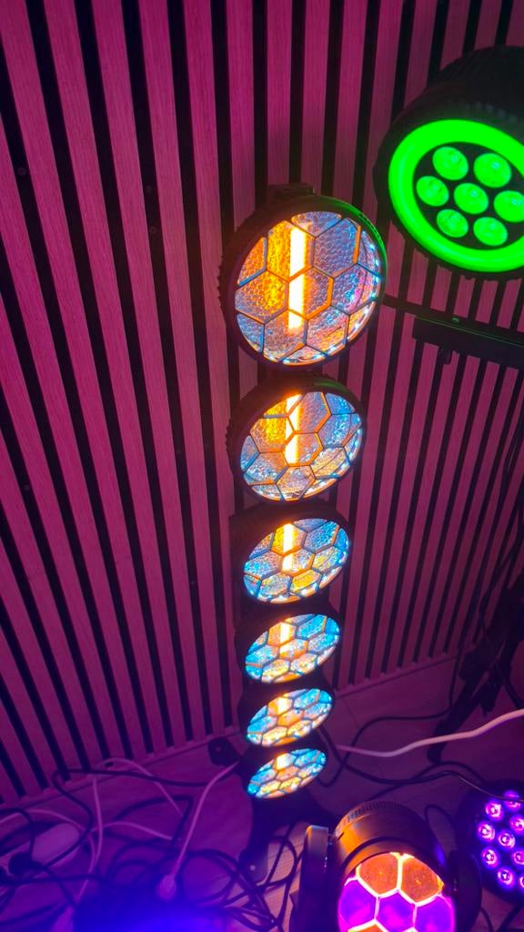 2x Sedia Retro rgb ledbarren, Ophalen, Licht, Kleur