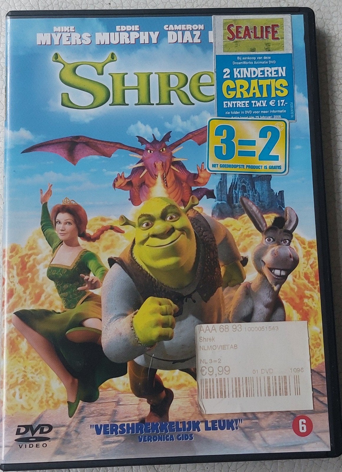 Shrek DVD - Animatieklassieker voor het hele gezin, Alle leeftijden, Nederlands, Ophalen of Verzenden, Nederlands