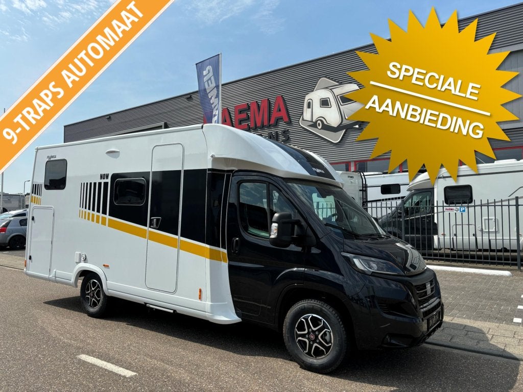 Frankia Now 7.0L Enkele bedden, garage, automaat, Ringverwarming, Fiat, Koelkast, Bedrijf
