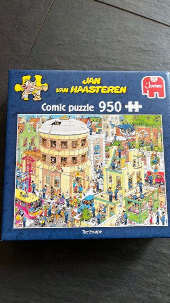 Jan van haasteren THE ESCAPE 950 stukjes, Ophalen of Verzenden, 500 t/m 1500 stukjes, Zo goed als nieuw, Legpuzzel