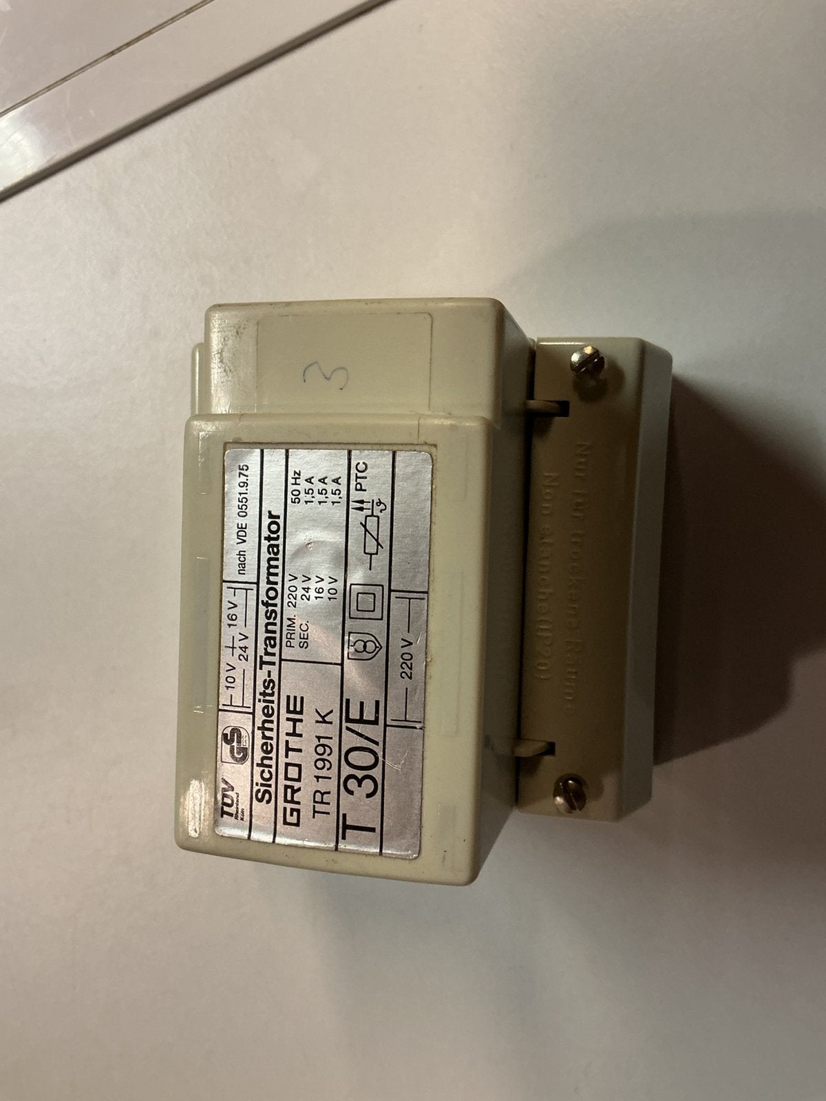 Travo 220/10-16-24 volt van GROTHE, Ophalen of Verzenden, Gebruikt