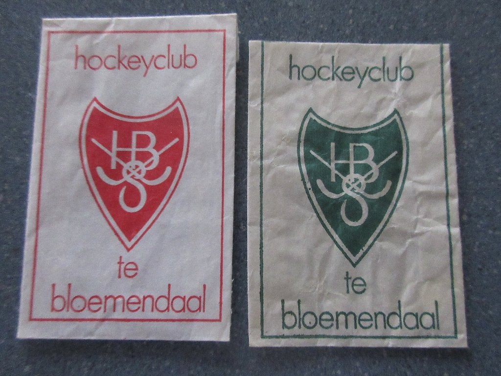 2 x Bloemendaal, hockeyclub HBS, Verzenden, Nederland