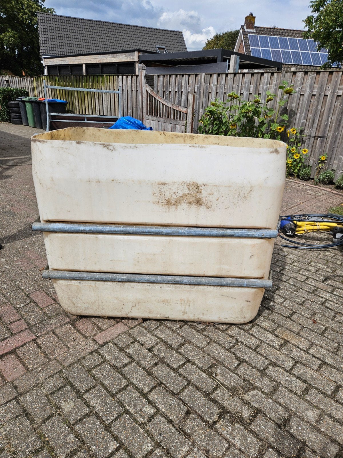 soort IBC vat, Ophalen