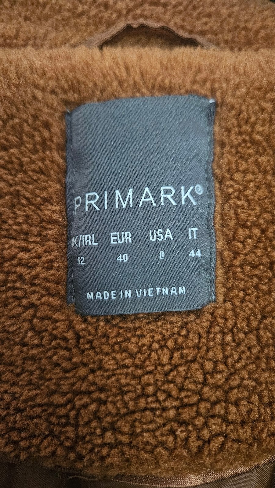 Primark Teddy Jas Bruin Maat 40, Ophalen, Bruin, Primark, Maat 42/44 (L)