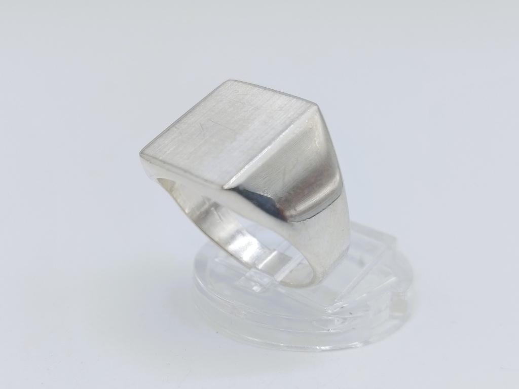 Zilveren heren zegelring, 20 mm, Verzenden, Heer, Zilverwebsite.nl, Postbus 112
