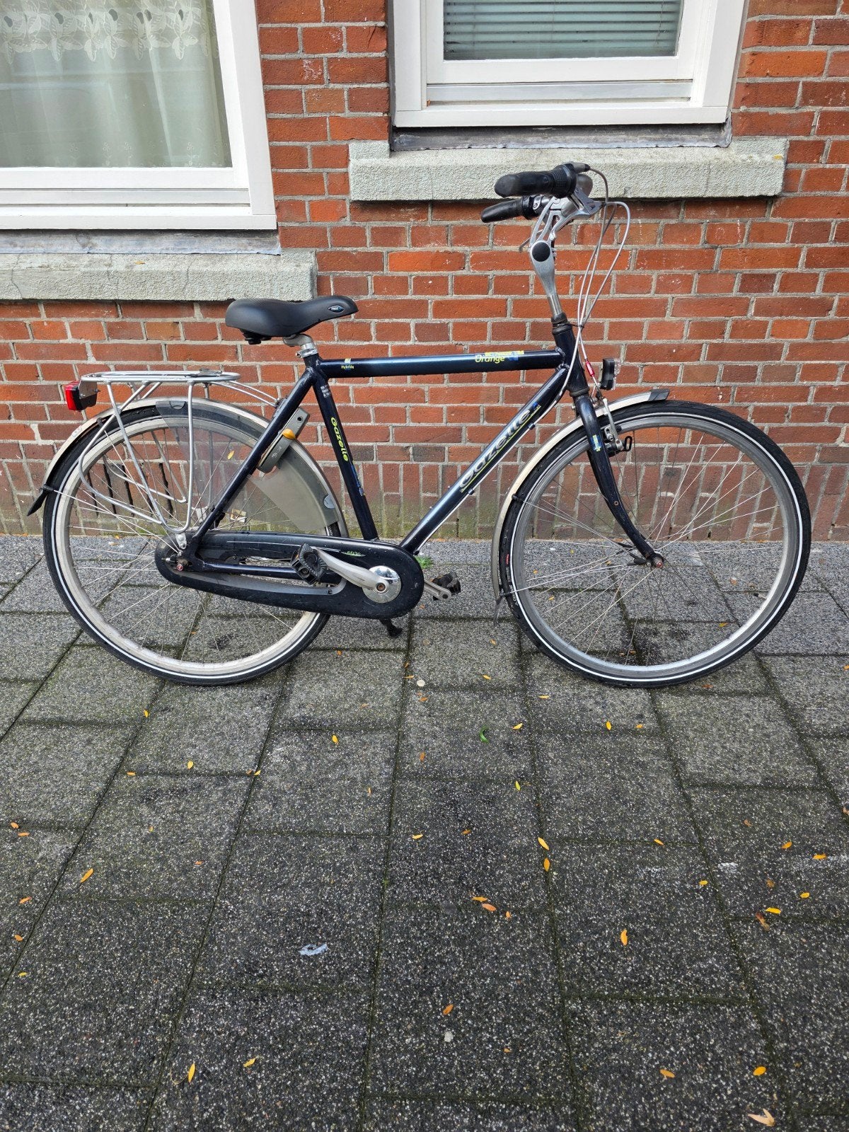 Gazelle orange herenfiets 28 inch with 7 gears, 53 tot 57 cm, Ophalen, Zo goed als nieuw, Gazelle