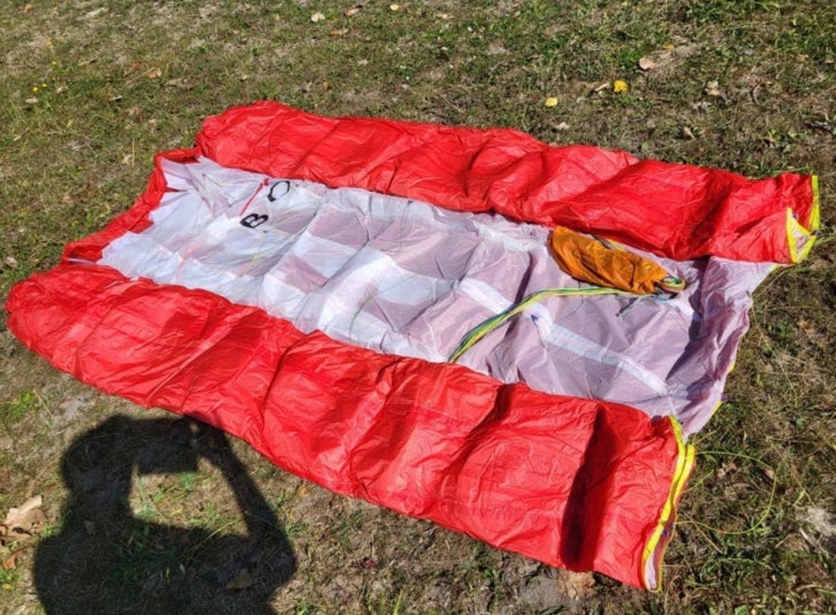 Paraglider scherm en zitje - Zo goed als nieuw, Ophalen of Verzenden, Zo goed als nieuw, Complete paraglider