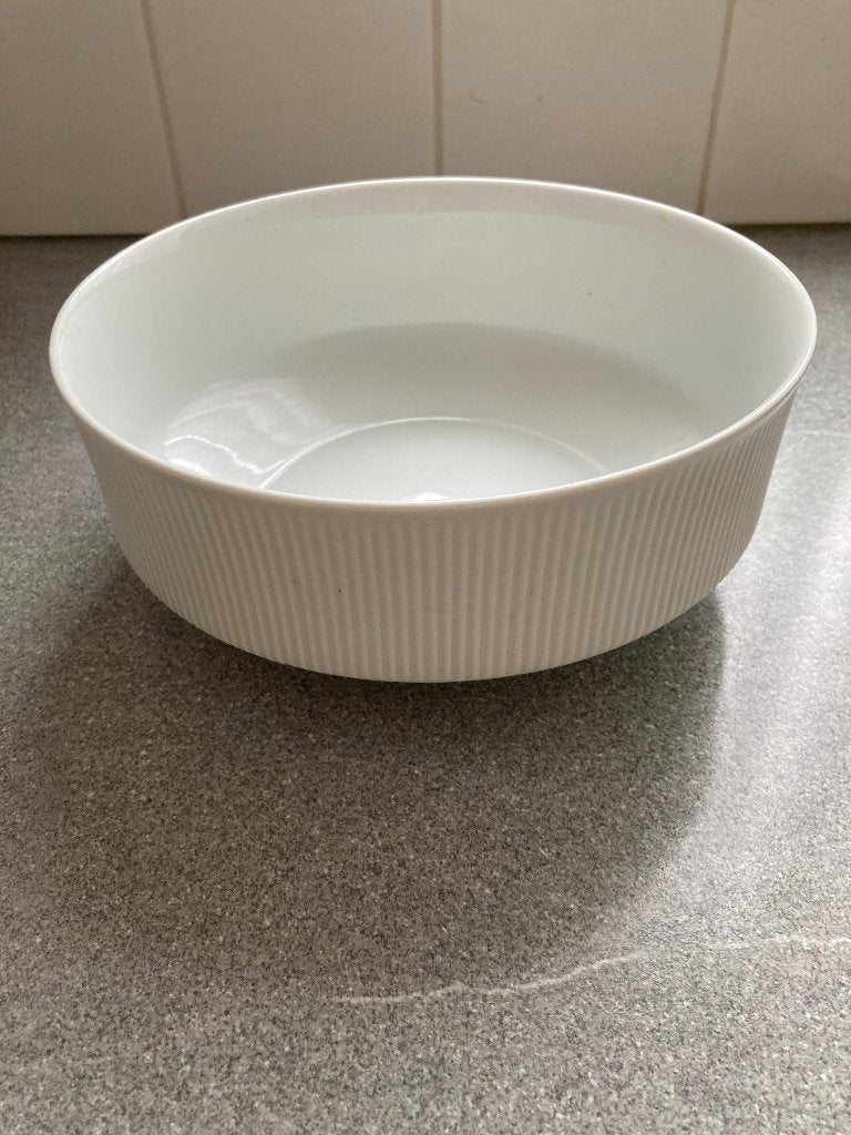 Arzberg Cannelee schaal slabak slakom nieuw wit 22 cm, Ophalen of Verzenden