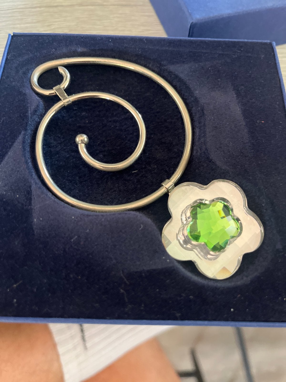 Swarovski Crystal Moments Groene Bloem Hanger, Ophalen of Verzenden, Zo goed als nieuw, Huisaccessoire