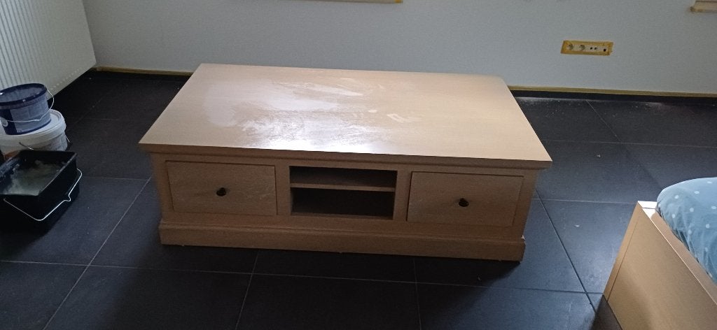Salontafel, Huis en Inrichting, Ophalen, 100 tot 150 cm, Eikenhout, 50 tot 100 cm