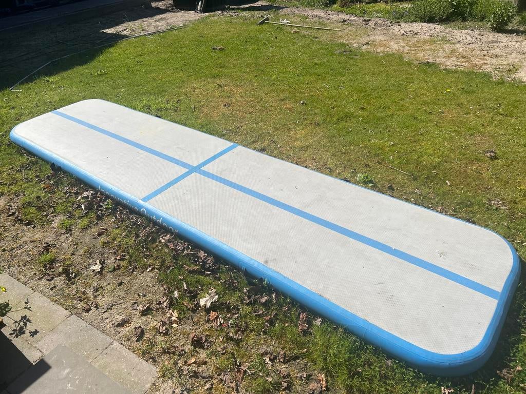 Airtrack turnmat 4m - Ideaal voor training en plezier!, Ophalen, Groter dan maat 42, Zo goed als nieuw, Blauw