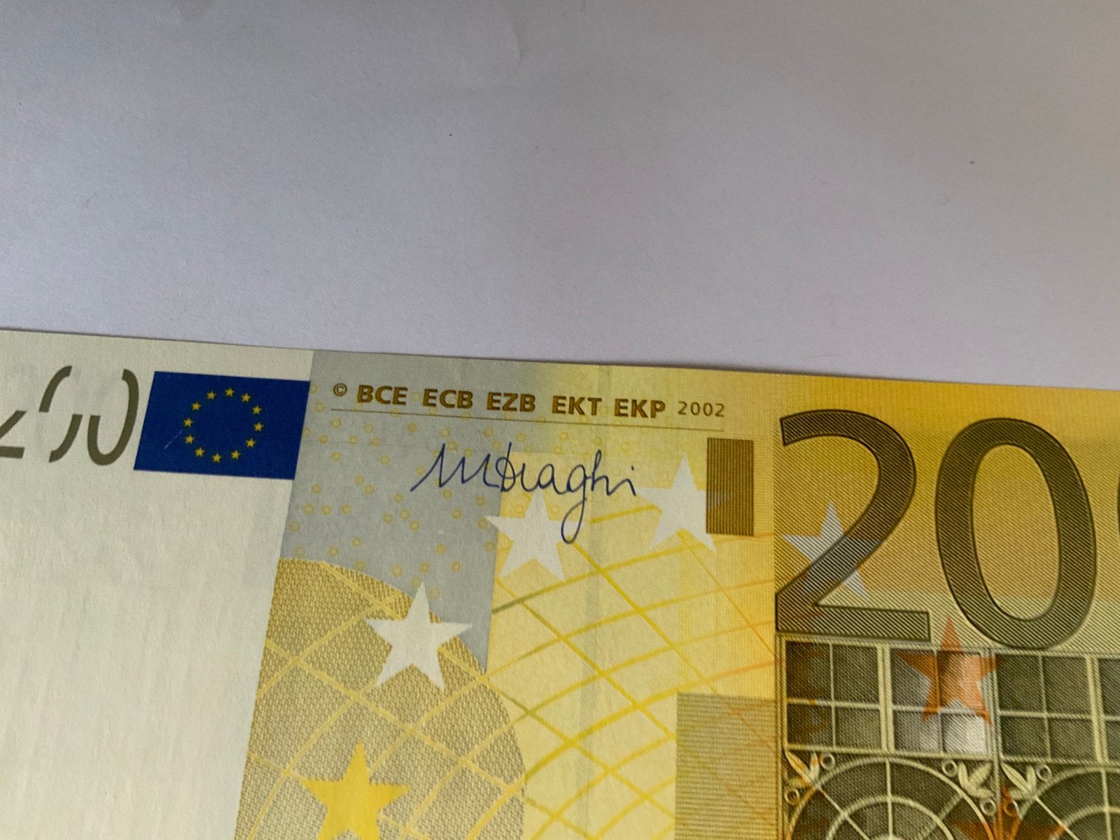 200 euro biljet unc, Postzegels en Munten, Ophalen, België