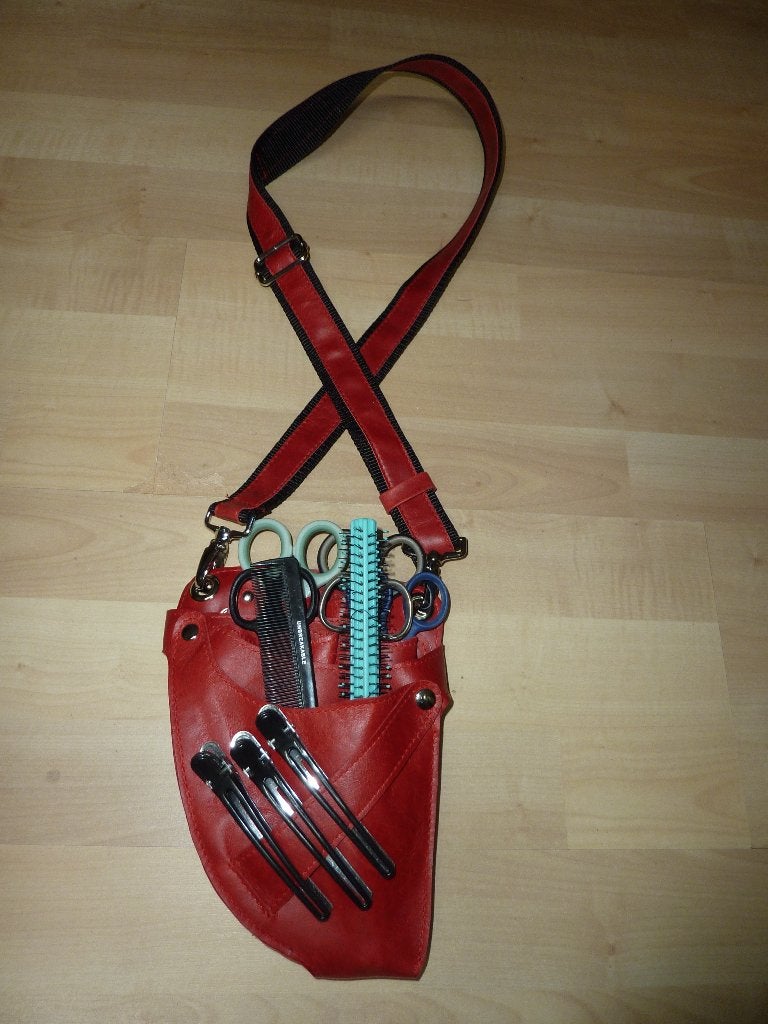 Artivo  kapperstas scharenholster kappersholster rundleer, Verzenden, Nieuw
