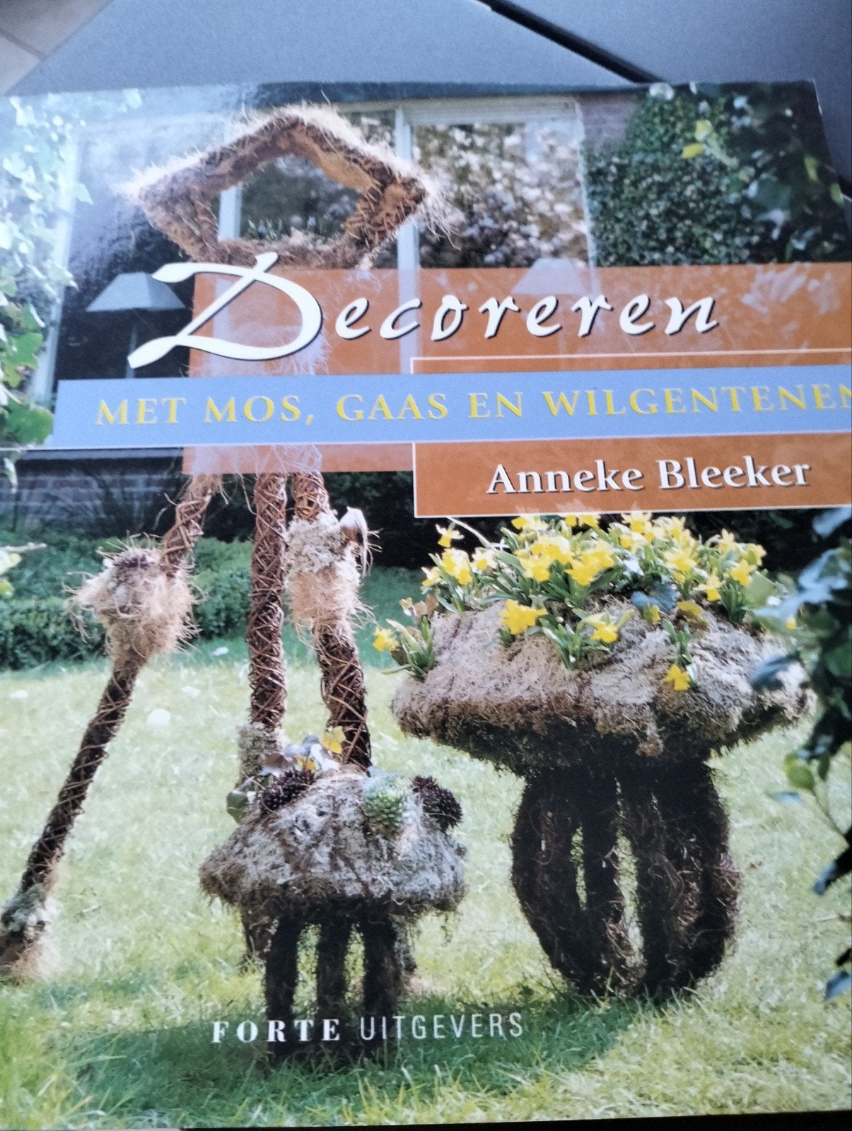 Decoreren met mos, gaas en wilgentenen - Anneke Bleeker, Boeken, Ophalen of Verzenden, Gelezen, Anneke Bleeker, Bloemschikken, Groendecoratie