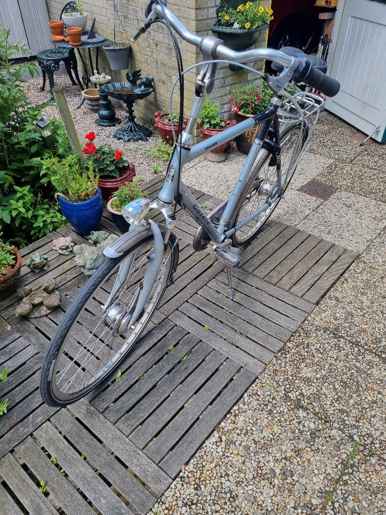 Herenfiets, Fietsen en Brommers, Ophalen, Gebruikt, Versnellingen, 61 tot 65 cm