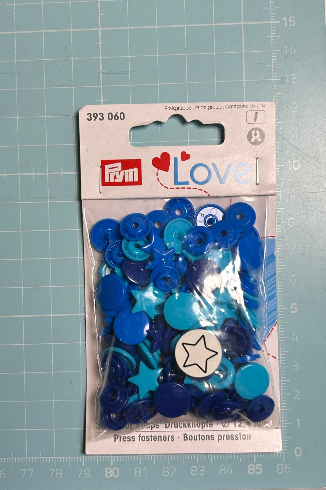 Kam snaps prym love blauw, Ophalen of Verzenden, Nieuw, Knoop of Knopen