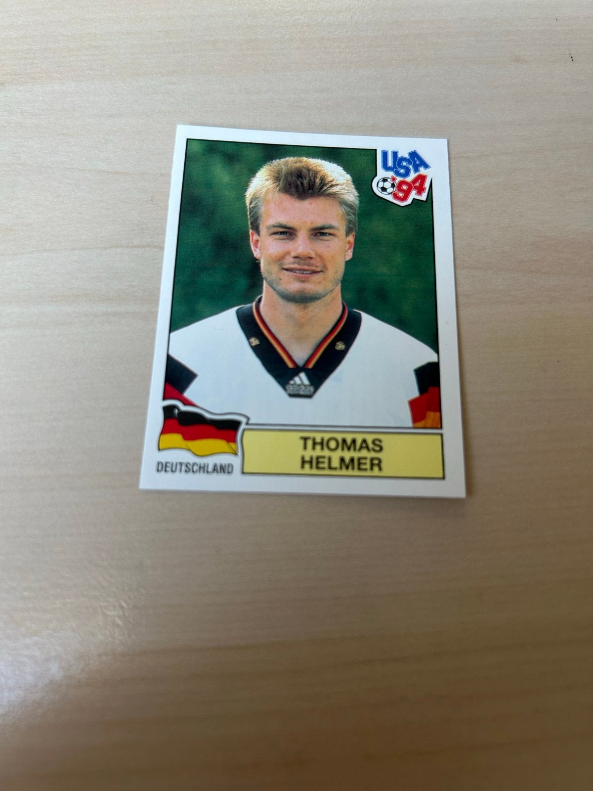 Thomas Helmer Panini USA 94 voetbalsticker, Ophalen of Verzenden, Zo goed als nieuw, Sport