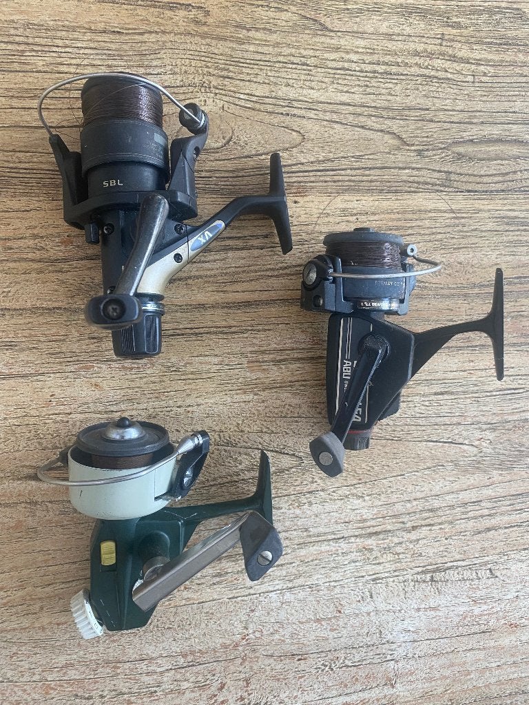 Klassieke Abu en Shimano werpmolens, Ophalen, Gebruikt, Molen