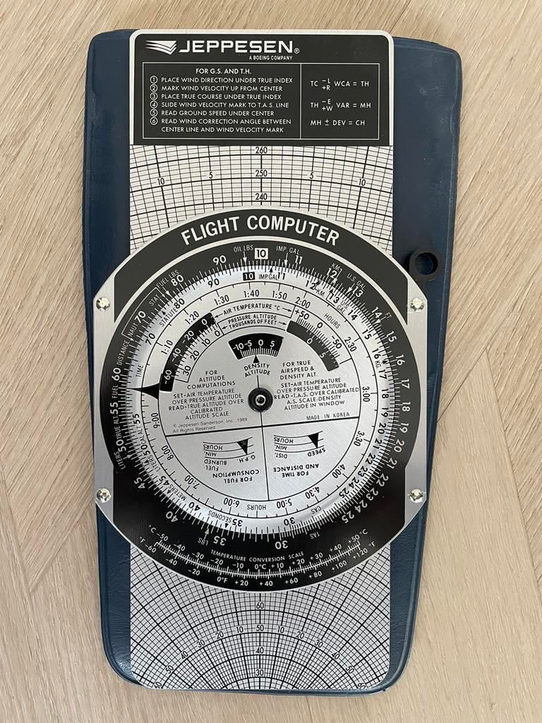 Jeppesen flight computer, Verzamelen, Luchtvaart en Vliegtuigspotten, Ophalen of Verzenden, Zo goed als nieuw, Overige typen