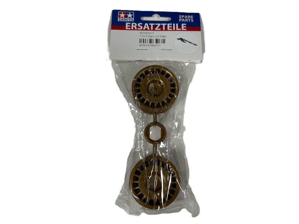 Tamiya 0440075 1:10 Dish-Wheels Rally (2) goud 26mm, Ophalen of Verzenden, Nieuw, Auto onroad