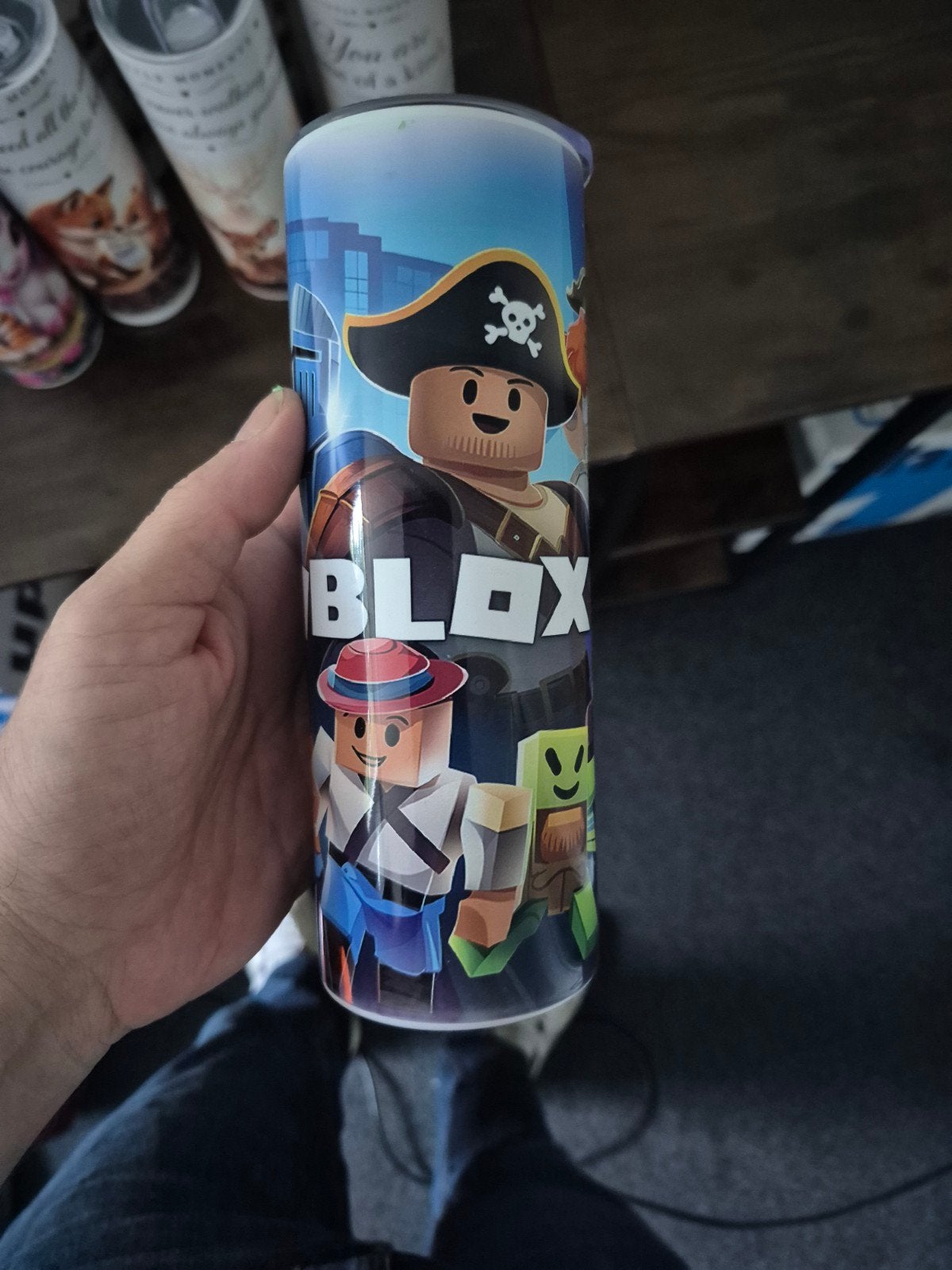 Roblox drinkbeker met rietje en schoonmaakborstel, Overige typen, Nieuw, Ophalen of Verzenden, Metaal