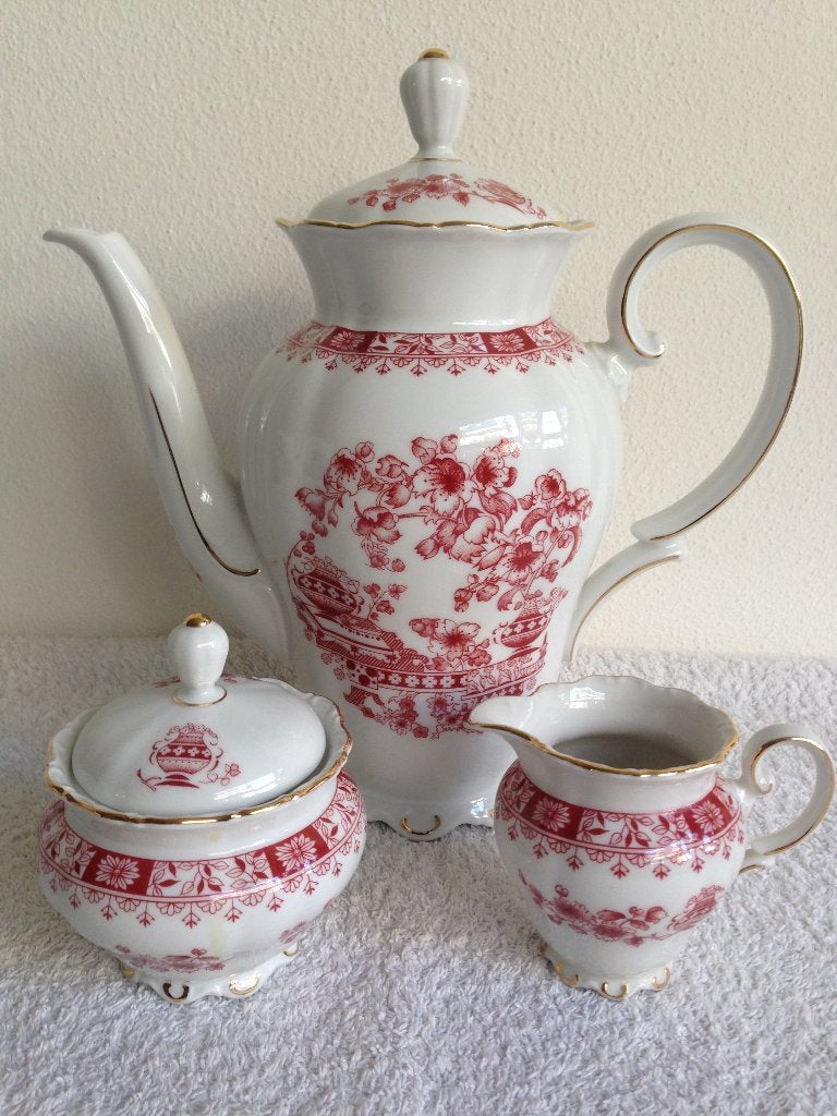 🌹Seltmann Weiden Theresia THEEPOT, MELK & SUIKERPOTJE., Antiek en Kunst, Ophalen of Verzenden