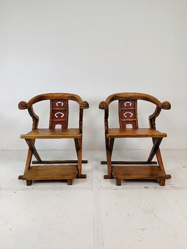 prachtige vintage troon Aziatische stoelen, Antiek en Kunst, Antiek | Meubels | Stoelen en Banken, Ophalen of Verzenden