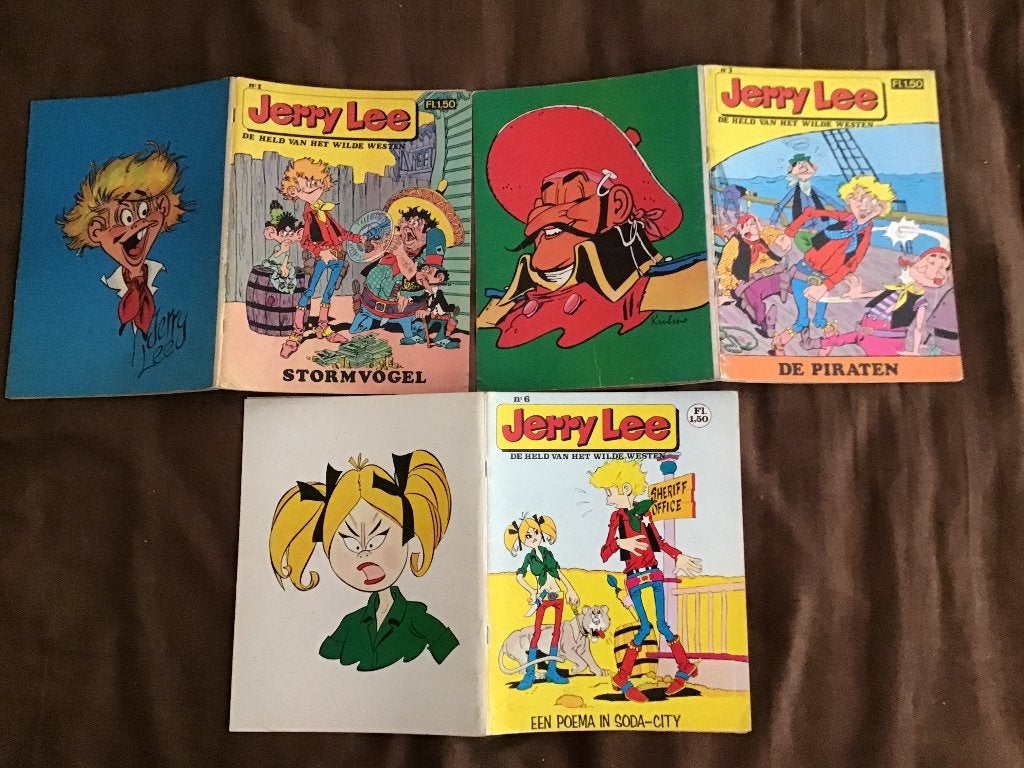 3 delen Jerry Lee,de held v.h.westen door Carpi en Gimenez, Boeken, Meerdere comics, Ophalen of Verzenden, Gelezen, Amerika