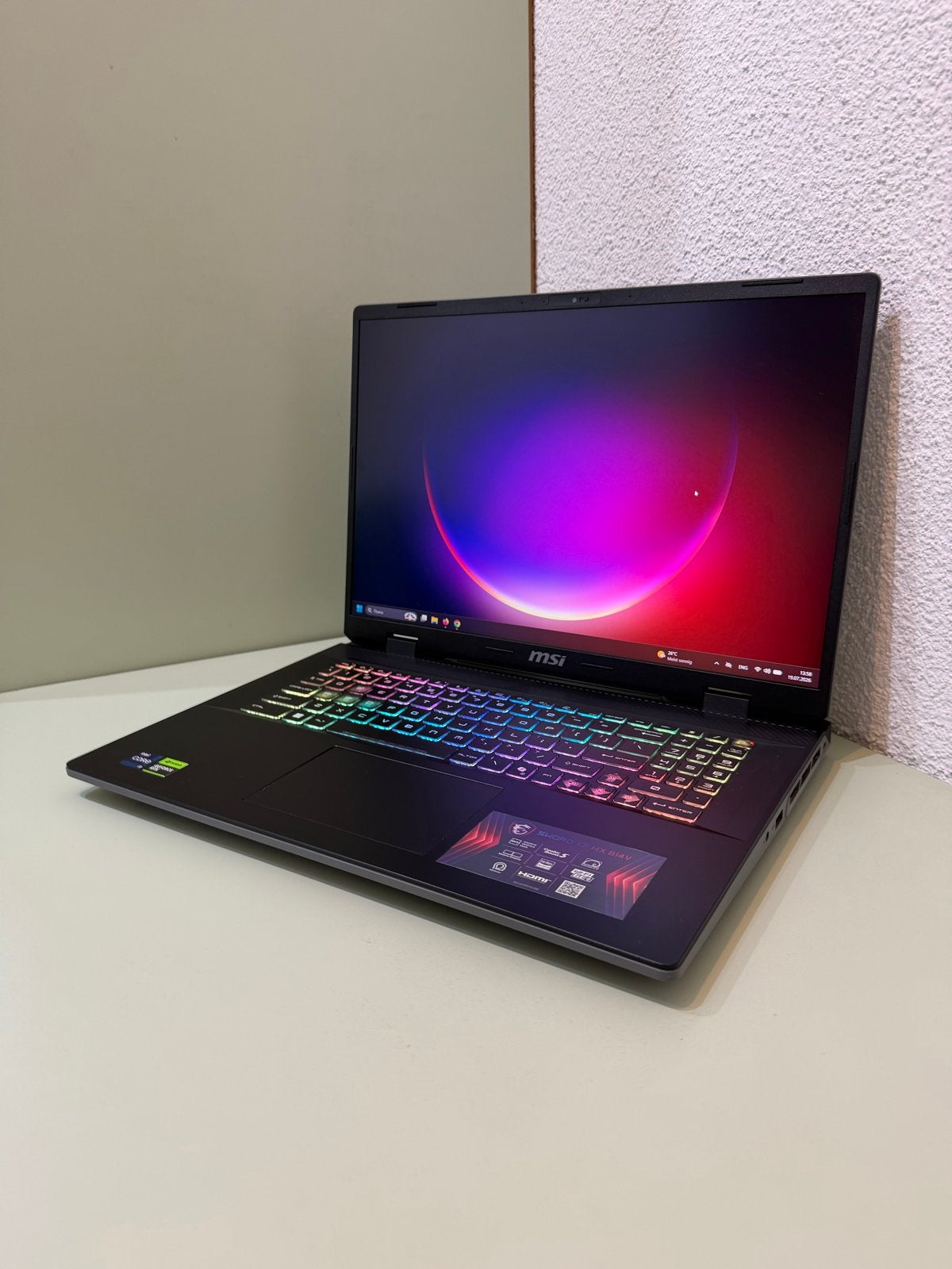 MSI Gaming Laptop RTX 4060 i9-14900HX 16GB RAM 1TB SSD, Ophalen, Met videokaart, Qwerty, Zo goed als nieuw