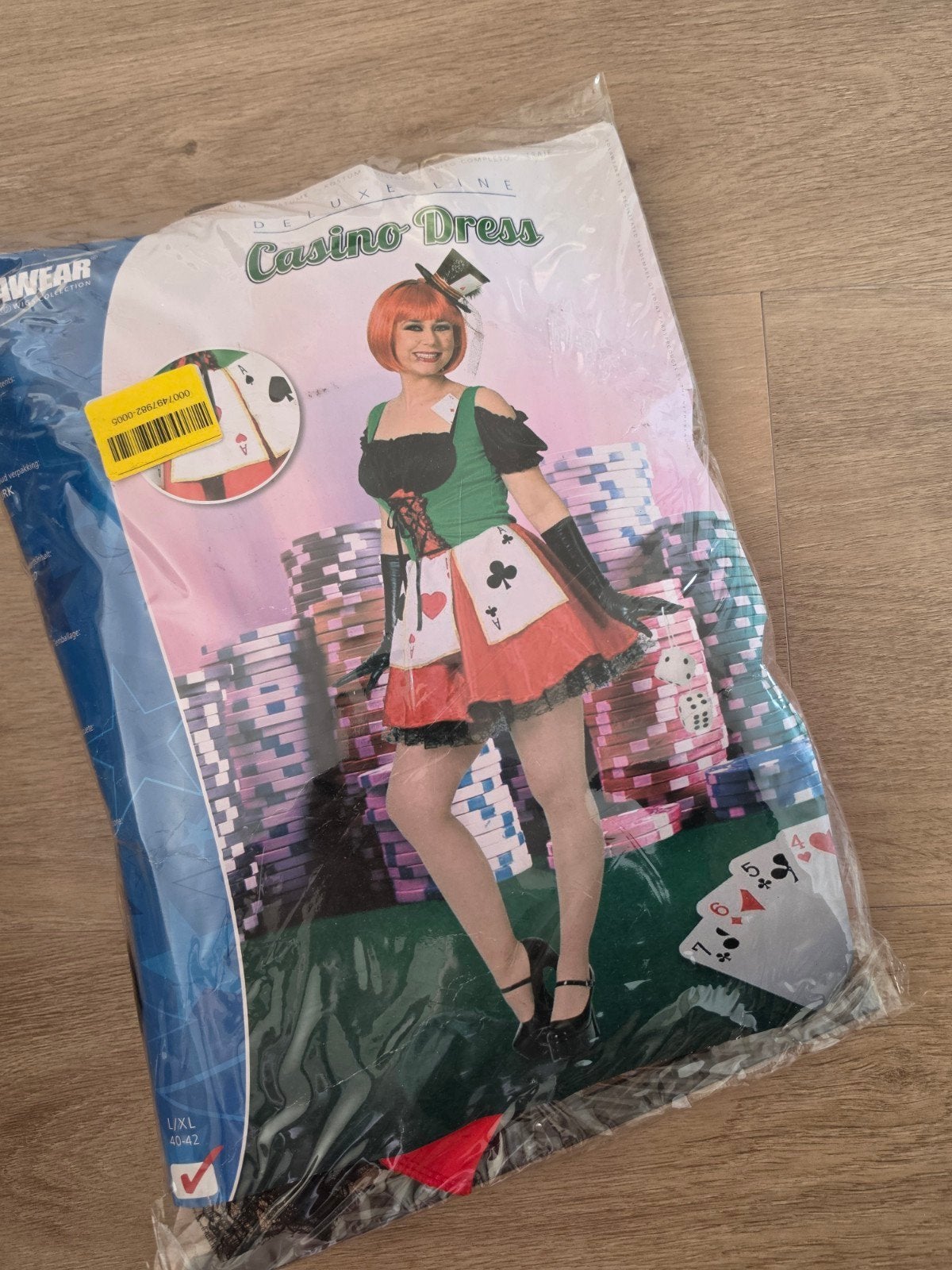 nieuwe casino dress maat L/XL, Ophalen of Verzenden, Nieuw, Maat 46/48 (XL) of groter, Carnaval