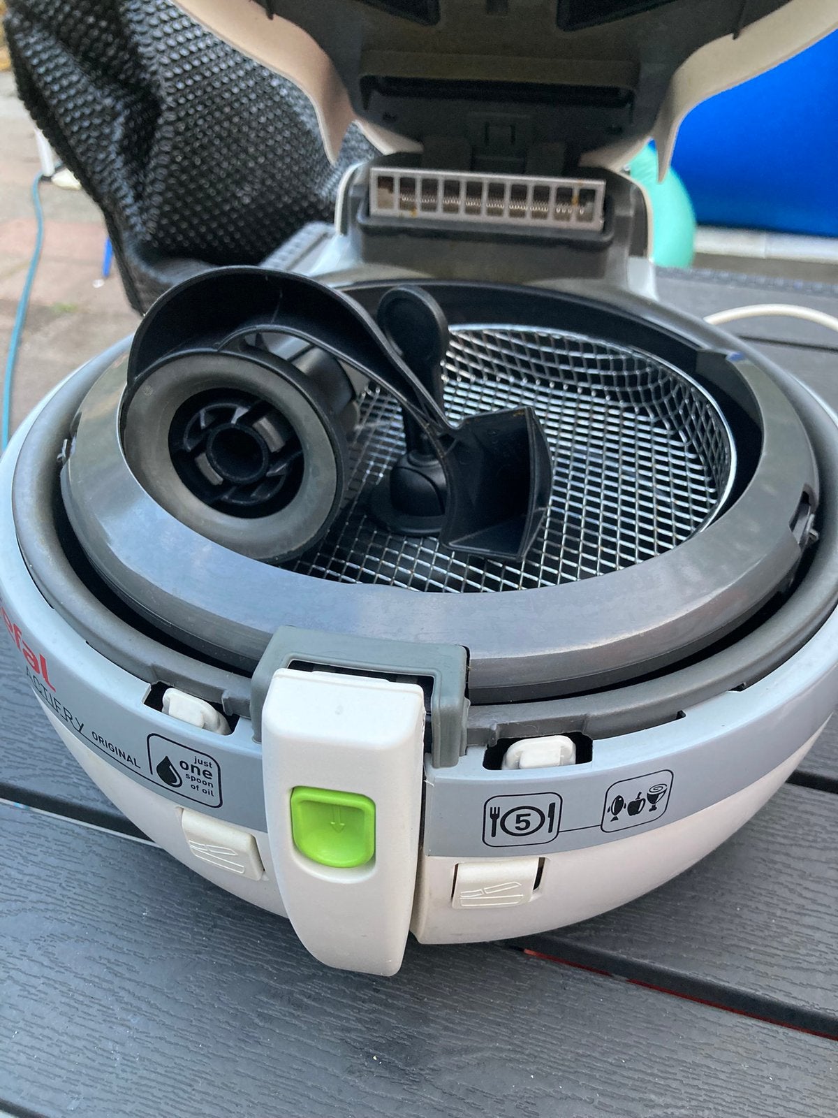 Actifry tefal met snackmandje, Witgoed en Apparatuur, Airfryers, Ophalen of Verzenden, Zo goed als nieuw, Airfryer