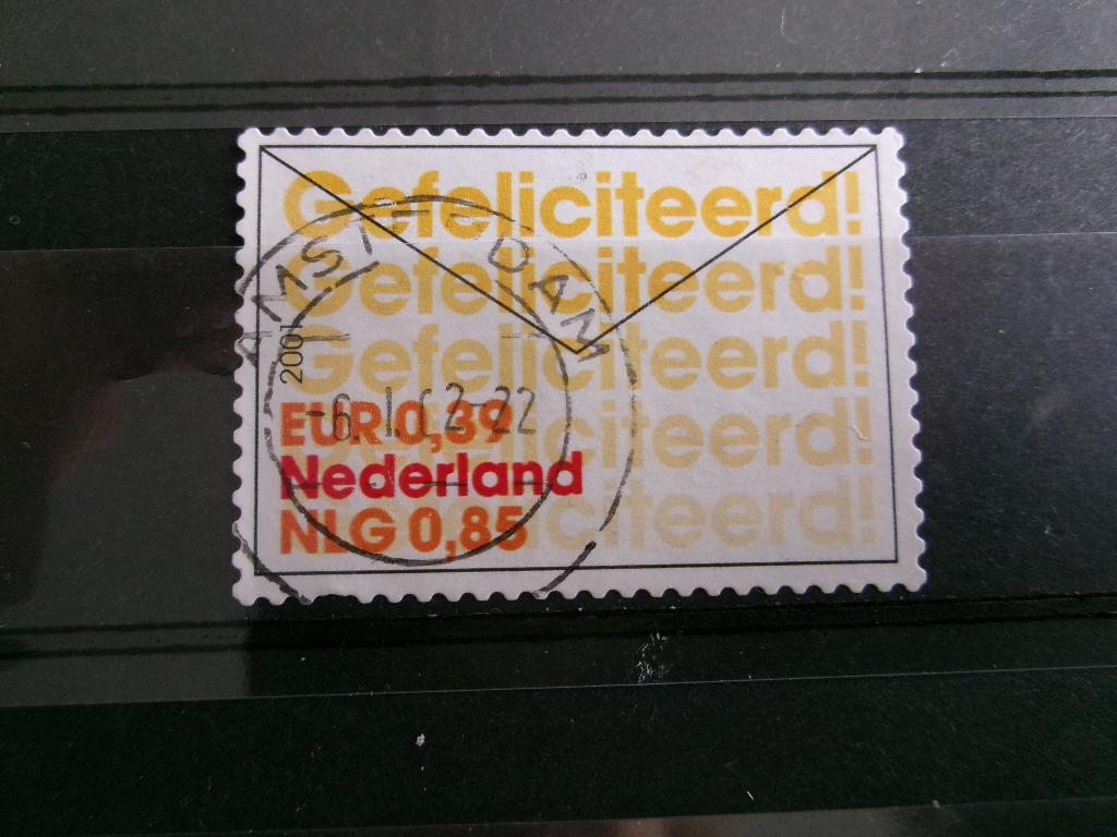 2001 - gefeliciteerd d (622c), Verzenden, Gestempeld