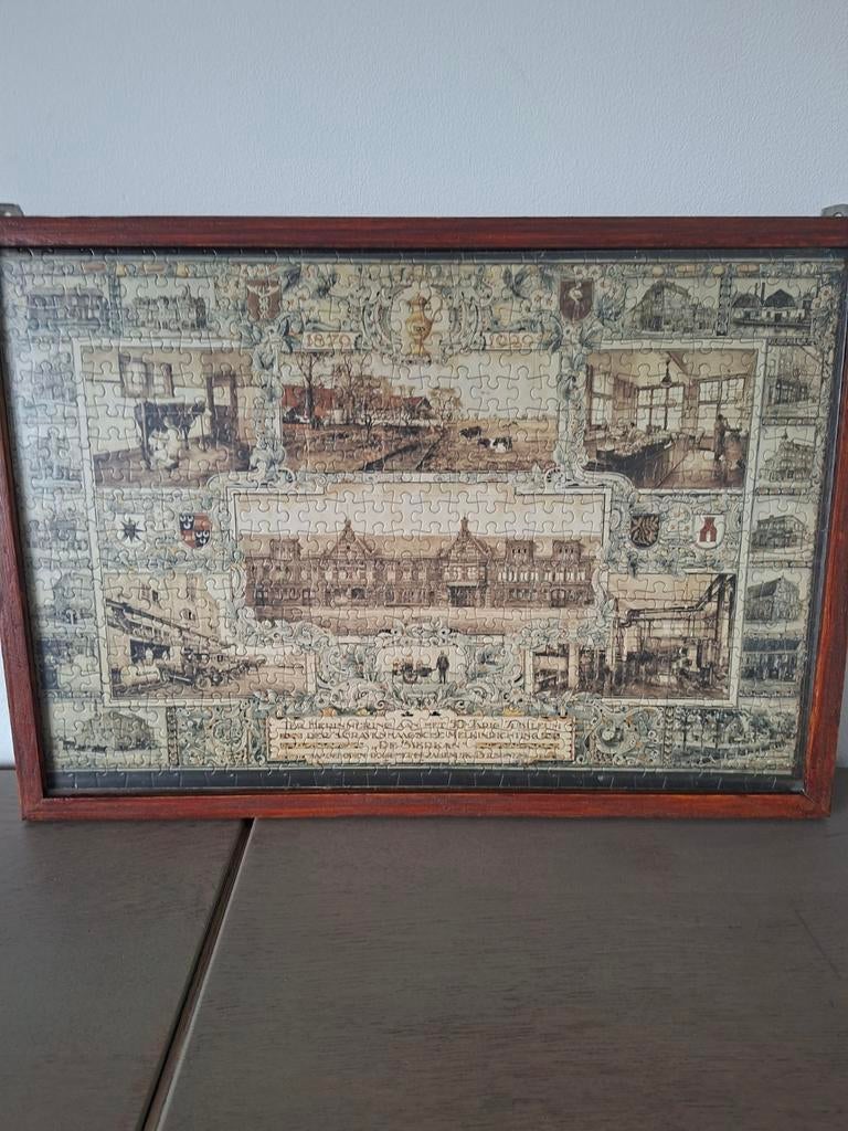 Ingelijste puzzel 50 jarig bestaan melkinrichting de Sierkan, Ophalen of Verzenden, Overige typen