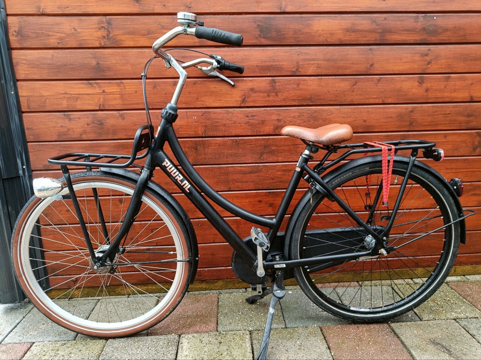 Prachtige Gazelle Puur Nl 28 inch meisjes transport fiets 3V, Terugtraprem, Zo goed als nieuw, Gazelle Puur NL, Handrem
