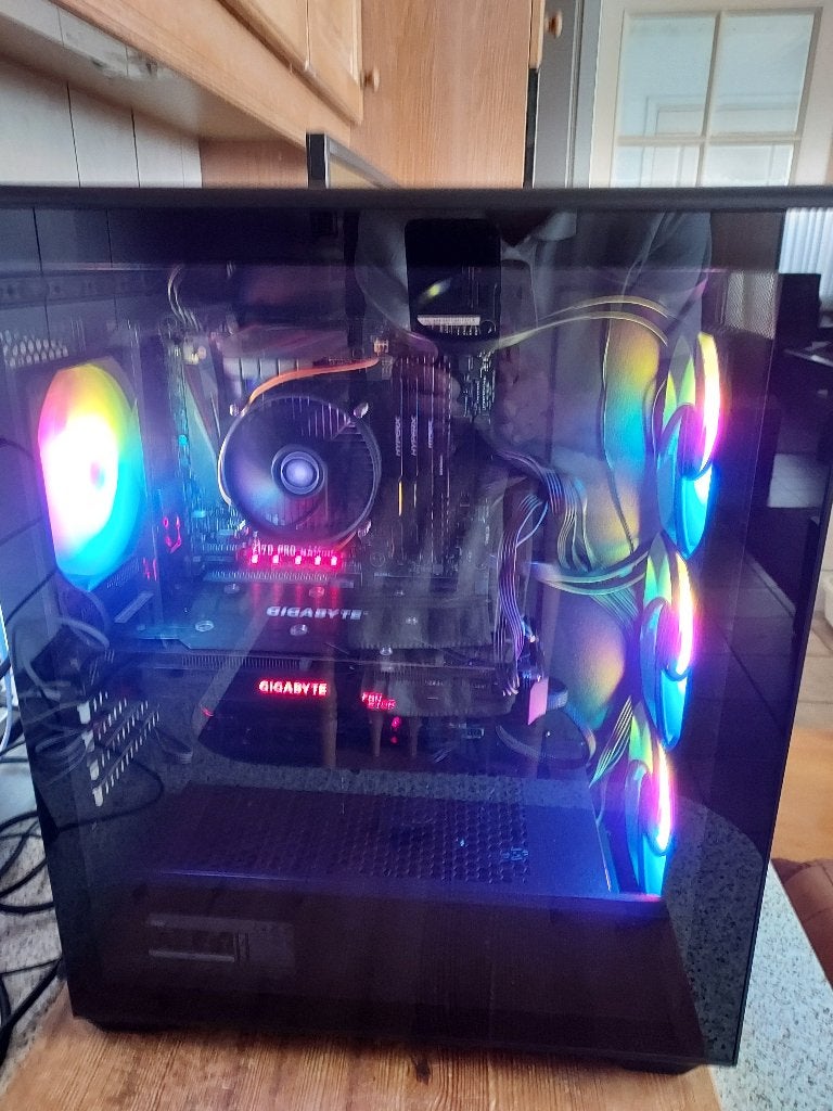Te Koop Desktop Gaming Computer-met Intel-i7-6700-3.40 GHZ, Ophalen, Zelf gebouwde pc, 1, 512 Tb, Zo goed als nieuw