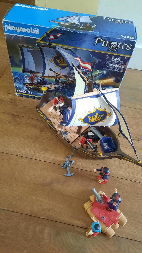 Playmobil piratenschip, Ophalen, Gebruikt