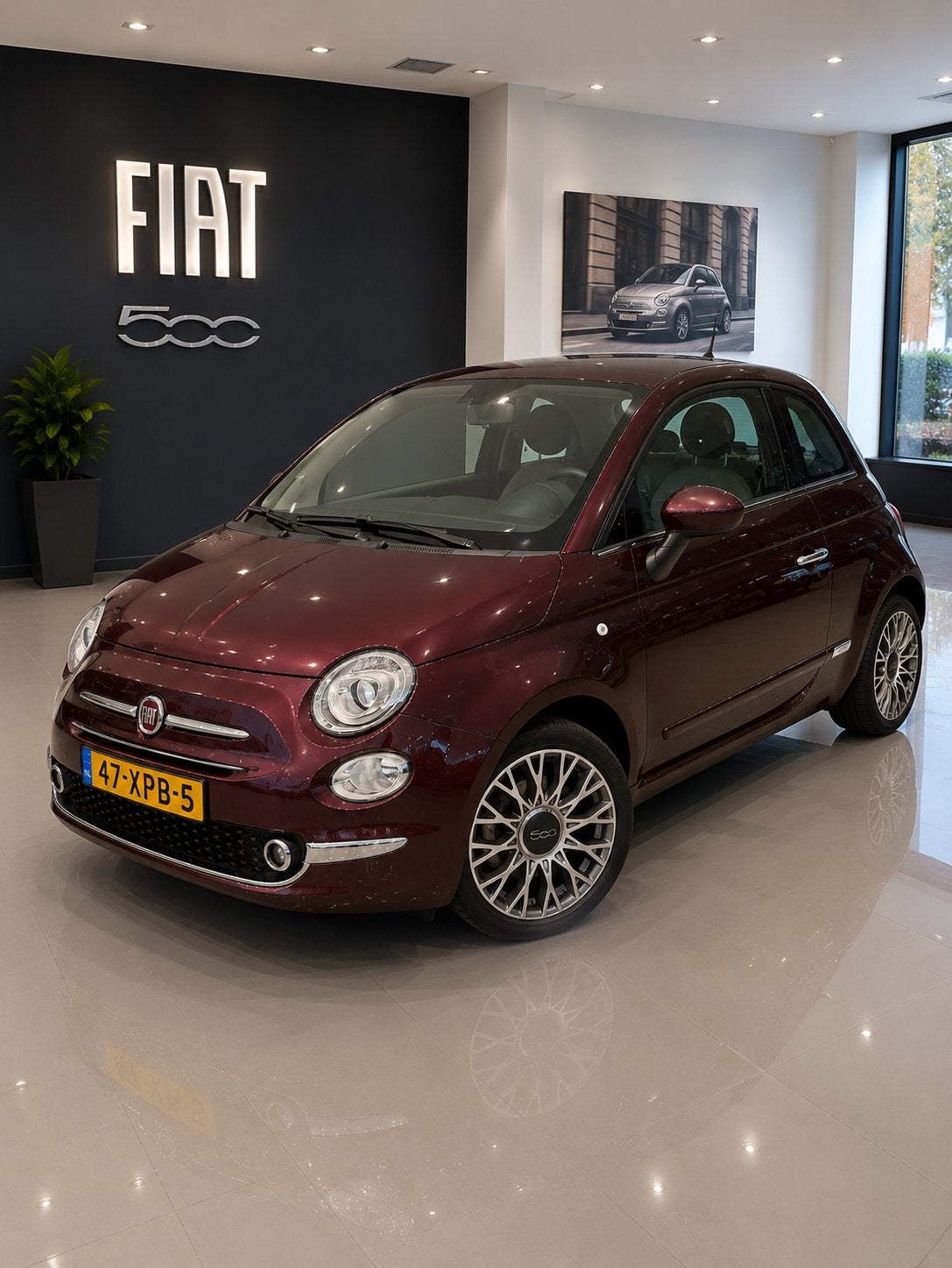 Fiat 500 0.9 85pk Twinair Turbo 2012 Rood Pano AUTOMAAT, Auto's, Voorwielaandrijving, 31 €/maand, 905 kg, Origineel Nederlands