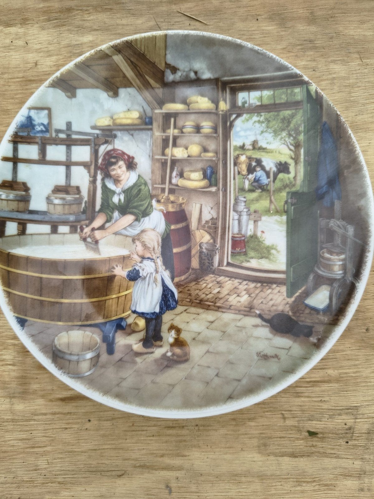 Decoratieve Wandplaat Royal Schwabap Holland 1984, Ophalen