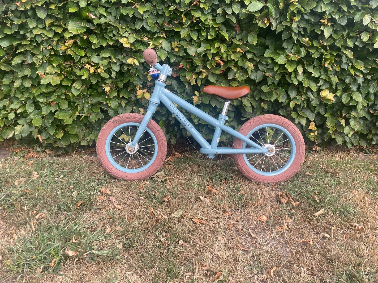 Little Dutch loopfietsje - Blauw/Bruin, Fietsen en Brommers, Fietsen | Kinderfietsjes, Ophalen, Gebruikt, Minder dan 16 inch