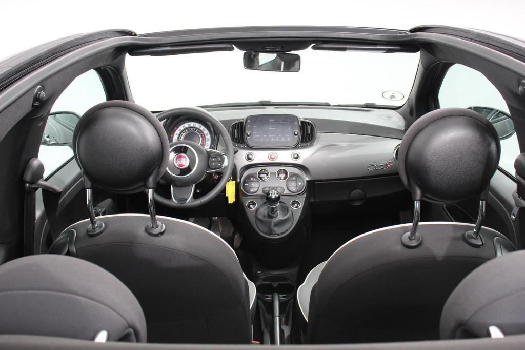 Fiat 500 C 1.0 Hybrid Lounge Plus Navigatie Cruise Control C, Voorwielaandrijving, Stof, Euro 6, Cabriolet