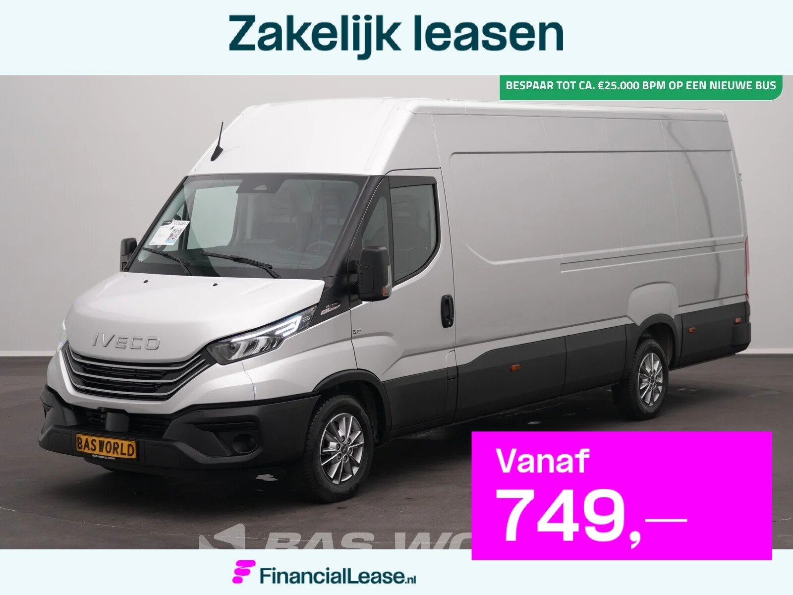 Iveco Daily 35S21 BPM VRIJ! 3.0L Automaat 210PK L3H2 2025-Mo, Automaat, Stof, Euro 6, 4 cilinders
